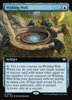 x1 Wishing Well - Extended Art R MTG Bloomburrow M/NM, English