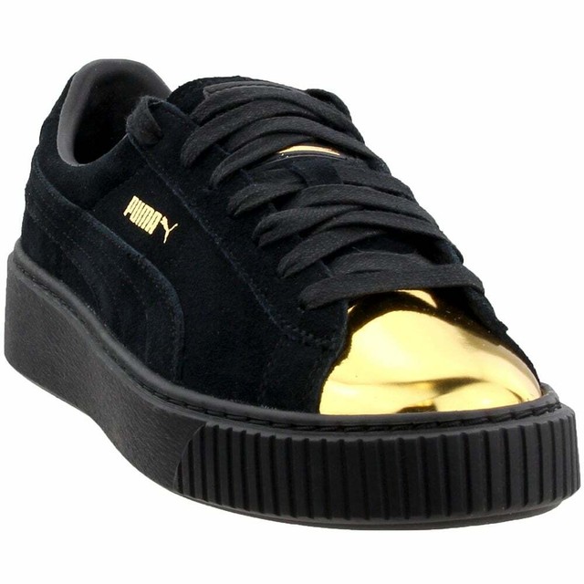 puma creeper black gold