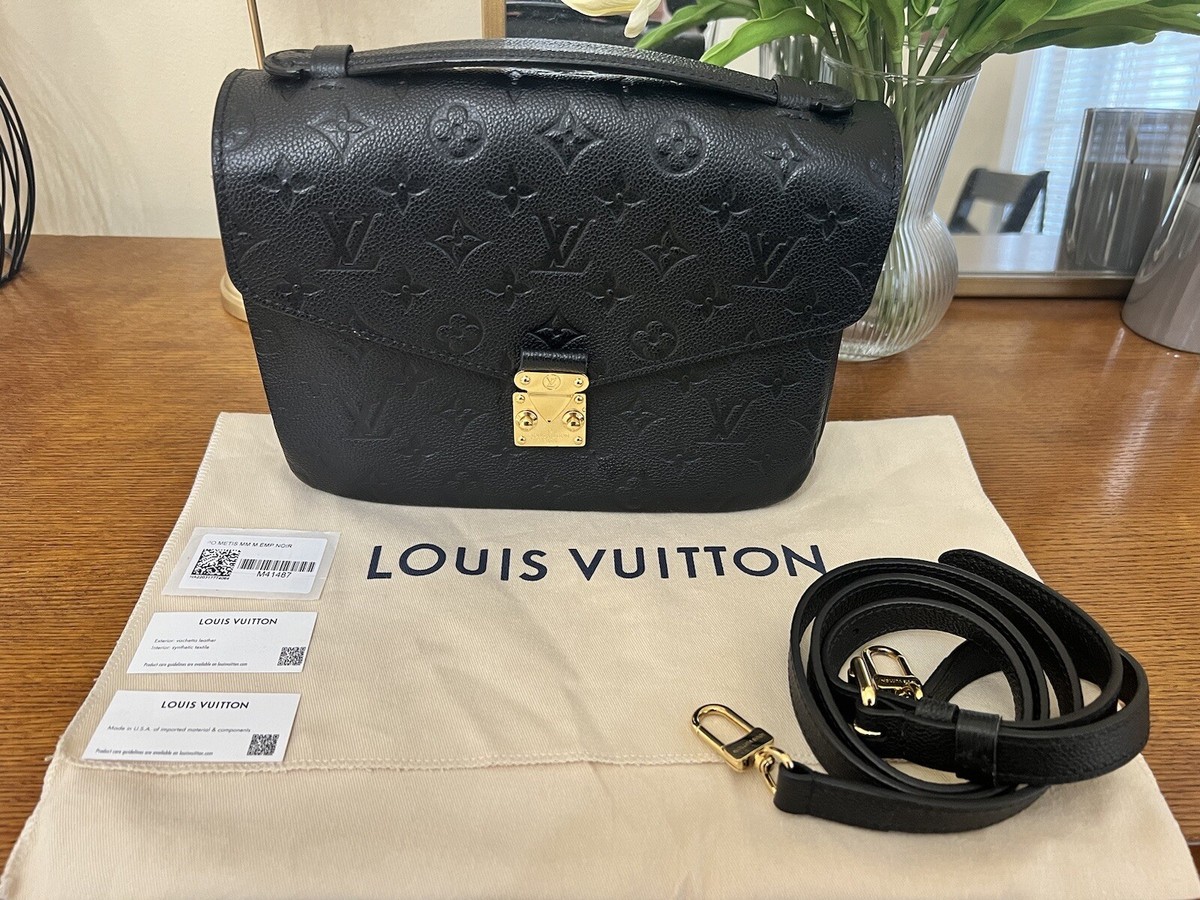 LOUIS VUITTON Metis Black Crossbody Pochette Monogram Empreinte 
