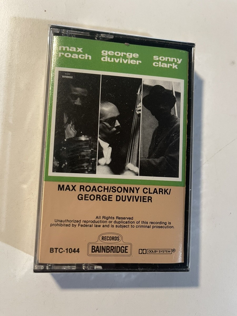 MAX ROACH/SONNY CLARK/GEORGE DUVIVIER NEW SEALED CASSETTE MAX ROACH/SONNY CLARK/GEORGE DUVIVIER NEW SEALED CASSETTE