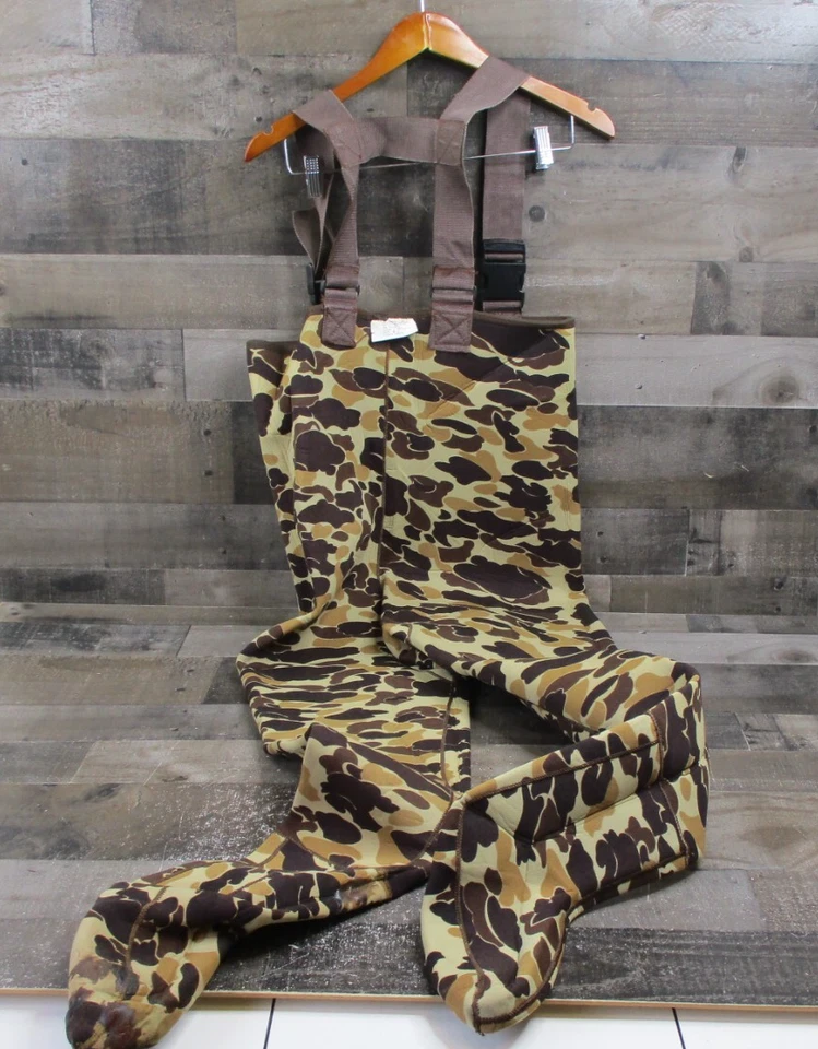 Ranger Greenriver Fishing Waders Mens Medium Brown Duck Camo Neoprene Hunting - Image 2 of 4
