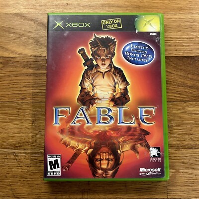 Fable - (Xbox, 2004) W/ Limited Edition DVD