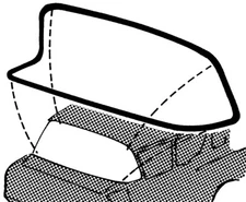 1959 1960 CHEVROLET SEDAN OR WAGON/EL CAMINO WINDSHIELD SEAL 59C-79500-SDN