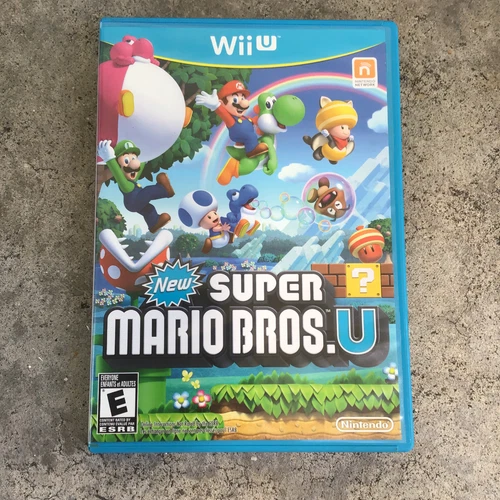 New Super Mario Bros U Nintendo Wii U 2012 Game Complete W/ Manual Case Disk
