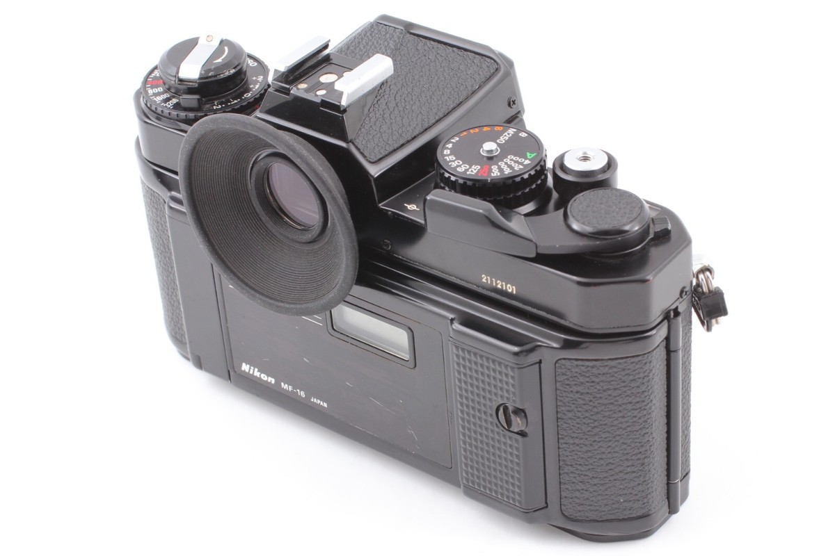【Opt NEAR MINT】Nikon FE2 Black SLR Film Camera & MF-16 Data Back From JAPAN #841
