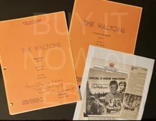 “The Waltons” reproduction  script THE SEARCH “ Earl Hamner, Ellen Corby +extras