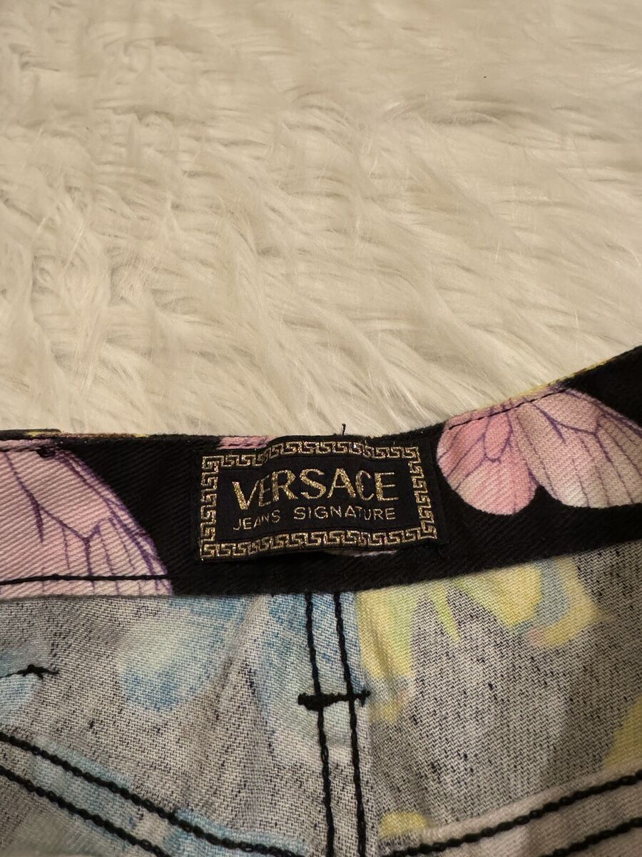 Versace Jeans Couture New Butterfly Print Denim Jeans Versace Jeans Couture New Butterfly Print Denim Jeans