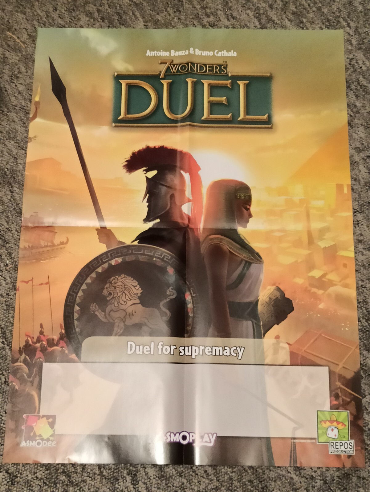 Seven Wonders DUELL Promo Poster (kein Brettspiel es ist ein POSTER) BRANDNEU