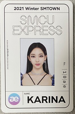smcu カリナ aespa 2021 Winter SMTOWN SMCU Express Official Photocard Pass card