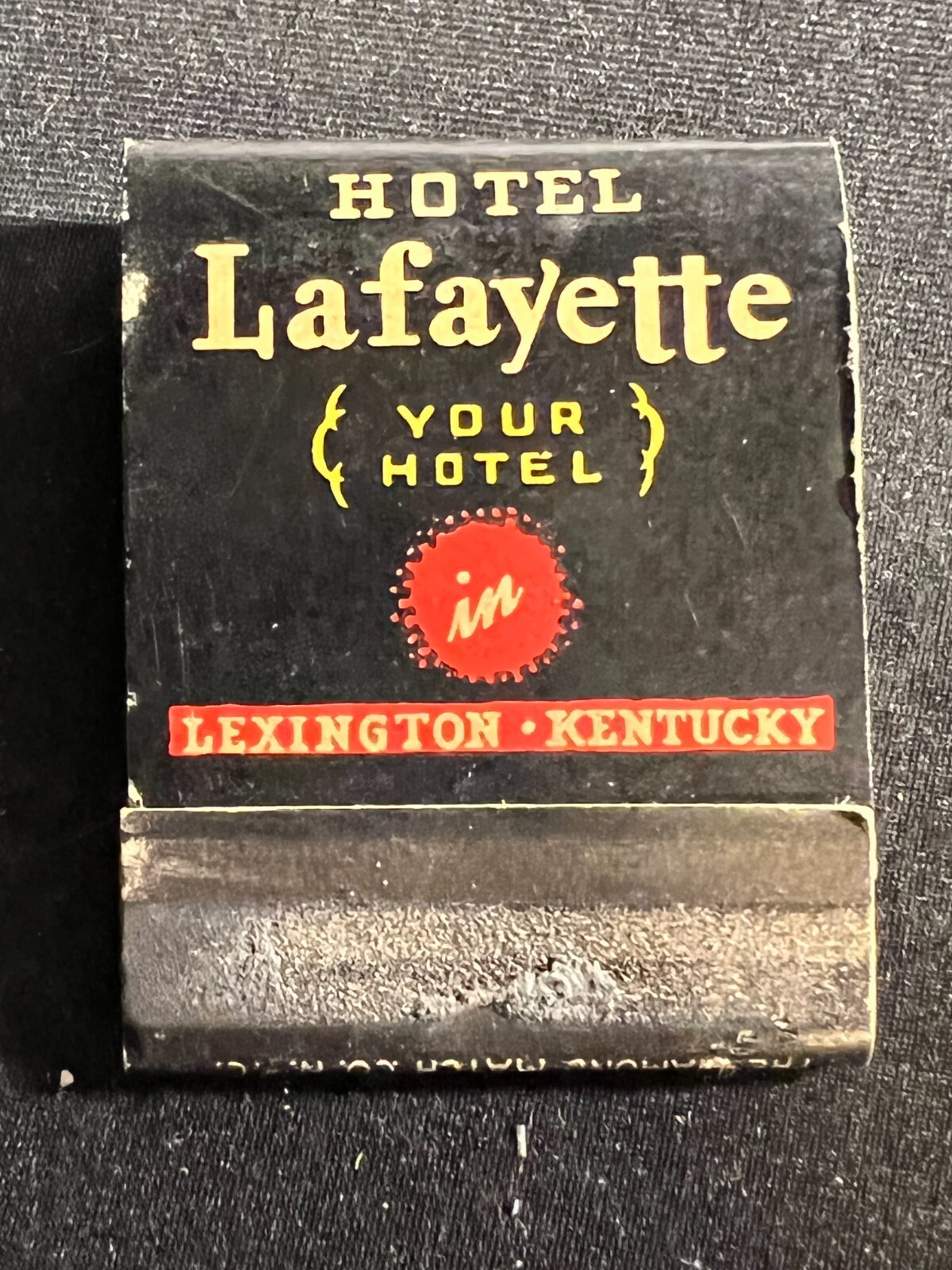 VINTAGE MATCHBOOK HOTEL LAFAYETTE MANOWAR LEXINGTON, KY RARE! eBay