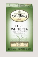 TWININGS TEA, TEA,PURE WHITE 20 BAG.