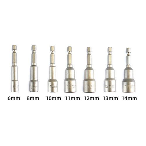1/4" Hex Strong Magnetic Nut Driver Socket Length 65mm Impact Drill Bit 6mm-24mm - Picture 12 of 13