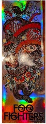 FOO FIGHTERS concert gig poster print MELBOURNE 12-4-23 2023 print FOIL cooper A - Picture 2 of 3