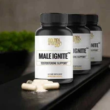 Golden After 50's Male Ignite formula provides testosterone support