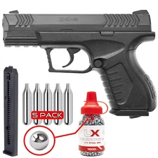 Umarex XBG .177 Cal Air Pistol, CO2 BB Gun w/ BB Jug, CO2 & Extra Mag (2254804)