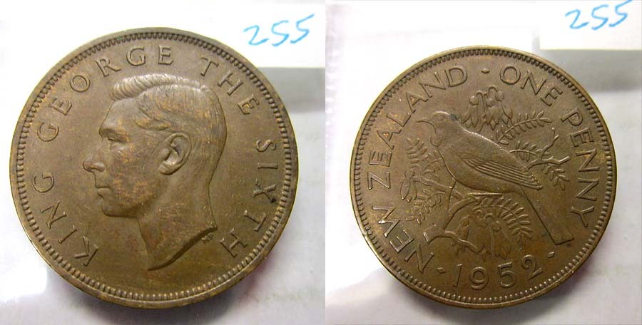 New Zealand 1952 Penny,Nice XF, Rare Key Date. | eBay