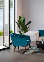Sessel Luxus Polster Designer Textil 1 Sitzer Polster Sitz 1Er Einsitzer MöBel