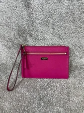 Kate Spade New York Wallets Womens Laurel Way Tinie Pink Leather Zip Wristlet