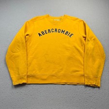 Abercrombie  Fitch Athletic Goods Yellow Crewneck Sweatshirt Size Large