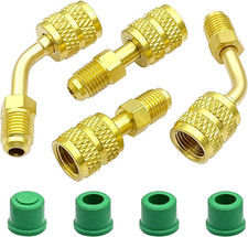 4PCS R410A Mini Split Adapter, 5/16" SAE Female to 1/4" SAE Male Flare, 2