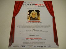 CHRISTINA AGUILERA vient d'être annoncée comme Keynoter publicité originale 2012 promo display