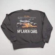 McLaren Cars Sweatshirt Mens Medium Gray Racing F1 Formula 1 Hollister
