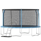 Big Air Bounce 12ft Trampoline with Safety Enclosure Free Ladder Floor Mat Soc
