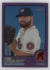 2022 Heritage High Number Hot Box Chrome Purple Refractor Jose Urquidy #647 11vc