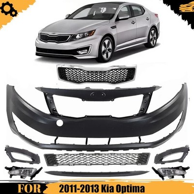 Front Bumper Cover Fascia & Headlight Assembly Kit For 2011-2013 Kia Optima