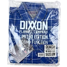 DIXXON Flannel "Wingman" Men's LARGE U.S. Air Force Tribute Plaid Shirt