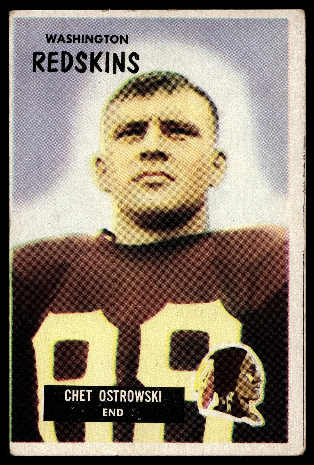 1955 Bowman #64 Chet Ostrowski Redskins VG