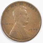1909 VDB Lincoln Wheat Penny Cent Very Fine (VF)