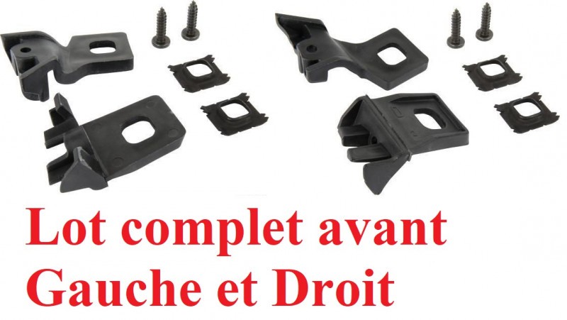Supports optiques de phares pour VW Polo 2001-2009 lot de 2 supports de fixation en ABS noir