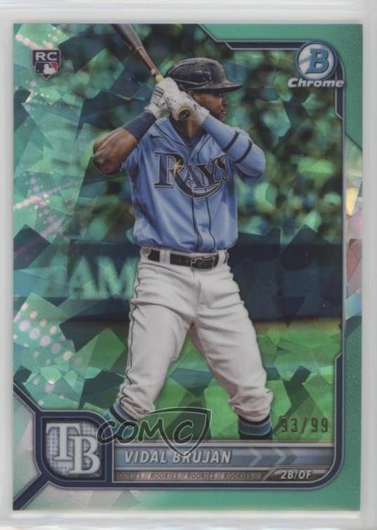 2022 Bowman Chrome Sapphire Edition Aqua 93/99 Vidal Brujan #89 11s9