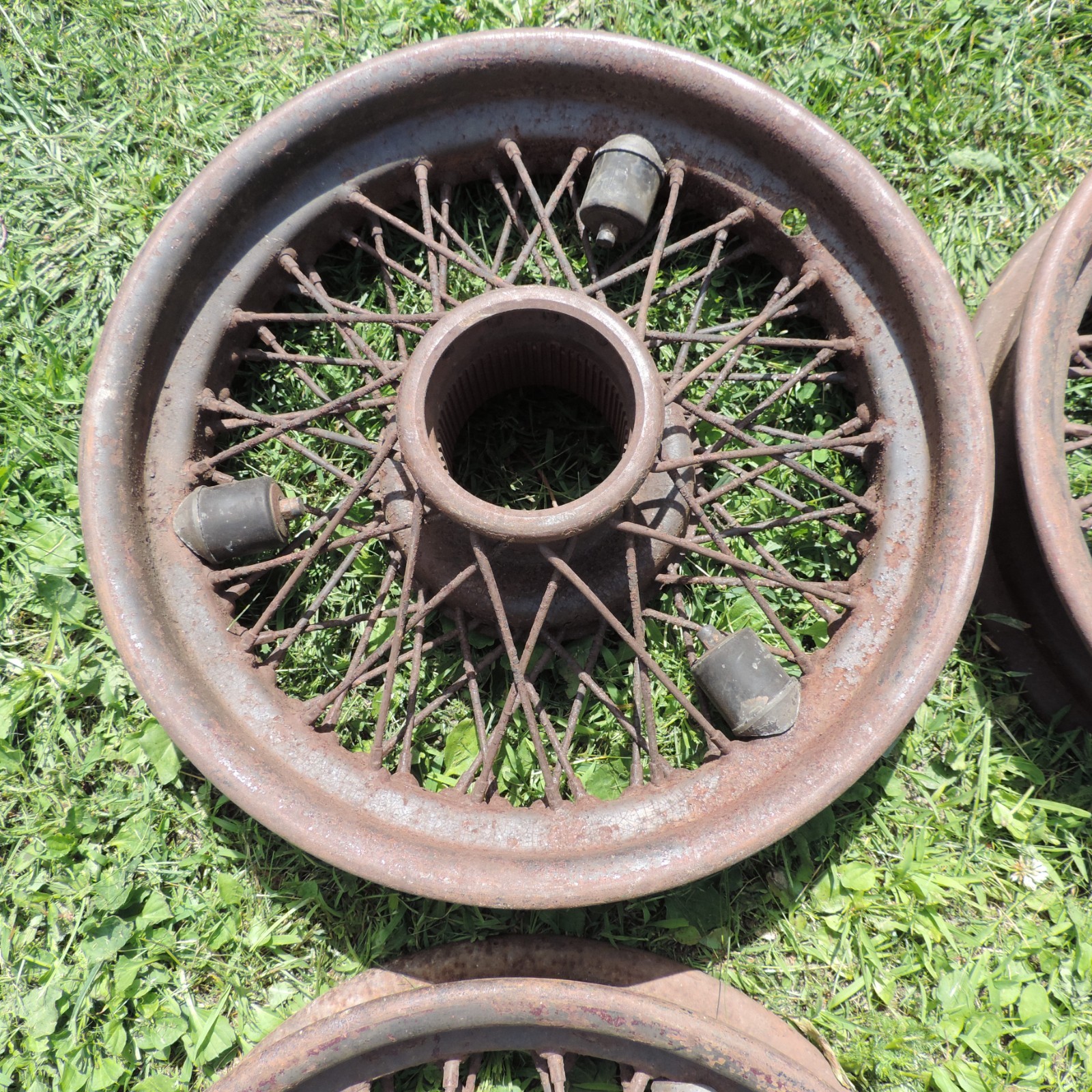 Vintage 19" Rolls Royce Wire Wheels - Original Set may be 1933 1934 1935 1936