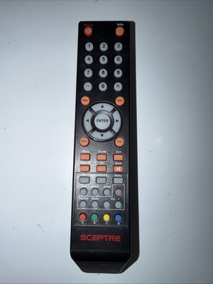 Sceptre Universal TV Remote Control With Multi-Function Buttons Black Pre-Owned