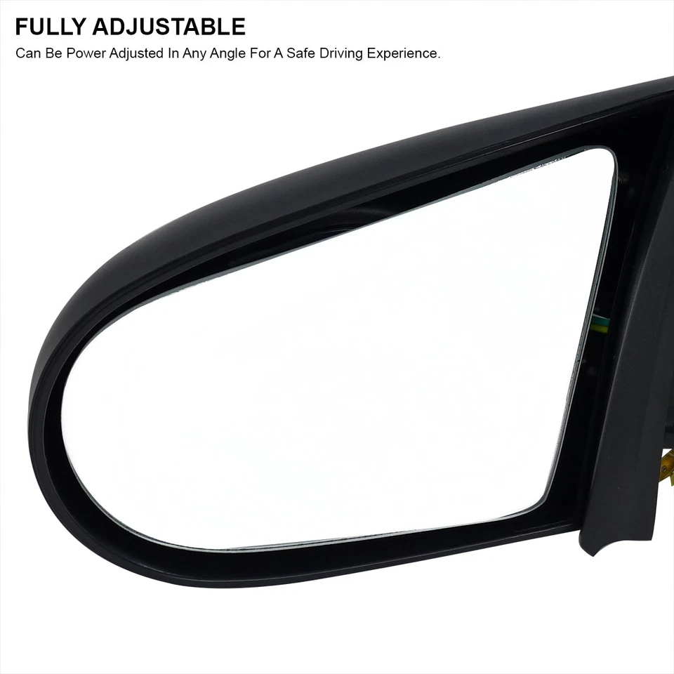 Fits 1992-1995 Honda Civic 2DR Power Adjustable Black Side Mirrors Left+Right Foto 4 de 4