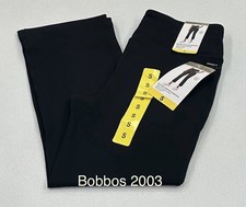 Mondetta Women's High-Rise Capri with Drawcord Pants, Black, Size S