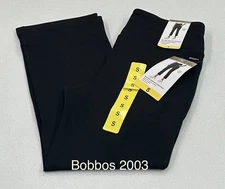 Mondetta Women's High-Rise Capri with Drawcord Pants, Black, Size S