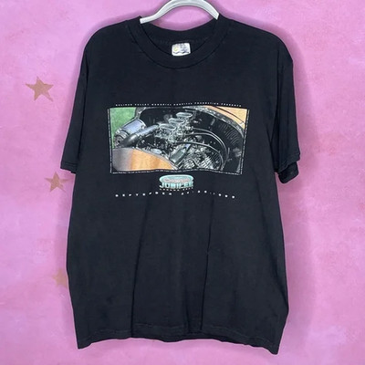 Vintage Cherry Jubilee Laguna Charity Motorhead Black Tee Large 90S