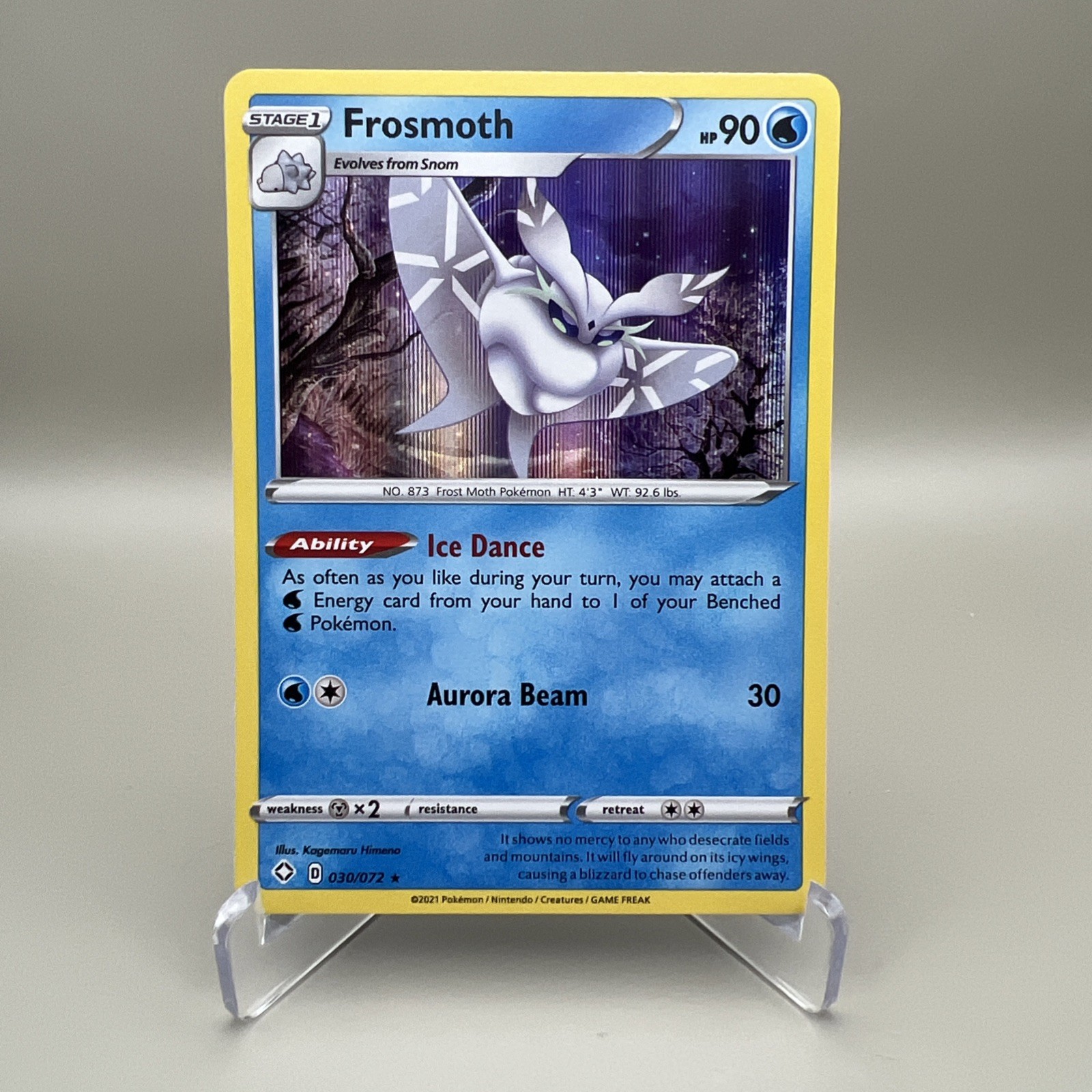 Frosmoth 030/072 Holo Rare - Shining Fates 2021 Pokemon TCG - NM