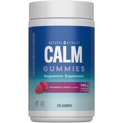 Calm Magnesium Gummies | 330mg Per Serving | Raspberry Lemon Flavored Supplem...