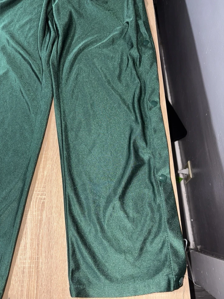 Pantalones de chándal Augusta Sportswear SportsFest 2002 verdes a presión adultos grandes hechos en EE. UU. Foto 2 de 4