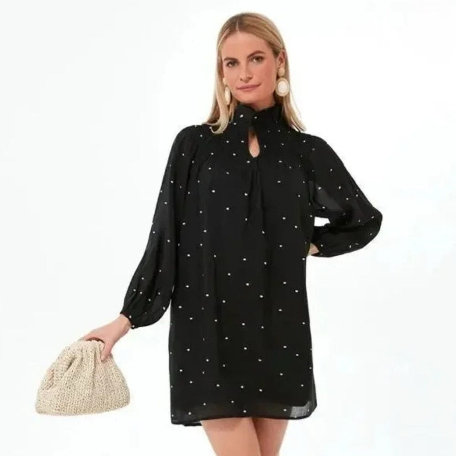 Tuckernuck Pomander Place Taylor Polka Dot Mini Dress Size S Retail $148