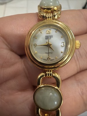 Gruen II Gold Tone Women's Quartz Dress Watch with Mother of Pearl Dial