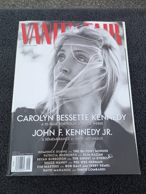 1999 Vanity Fair Carolyn Bessette Kennedy + JFK Jr. Sept. Remembrance
