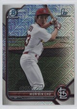 2022 Bowman Chrome Prospects Mega Box Mojo Refractor Won-Bin Cho #BCP-154 hu1