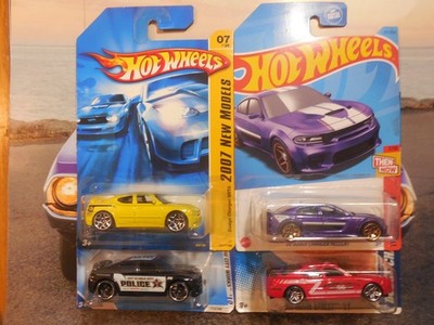 Hot Wheels DODGE CHARGER LOT 4 SRT8 20 HELLCAT DRIFT MAIN STREET CITY WORKS THEN