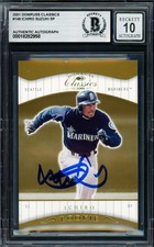 Ichiro Suzuki Auto 2001 Donruss Classics RC 146 Mariners Sig 10 261/585 Beckett