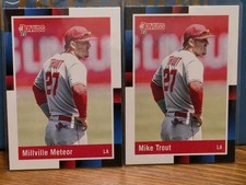 MIKE TROUT SP Panini 1988 Cards Insert NickName Variation Baseball Card 